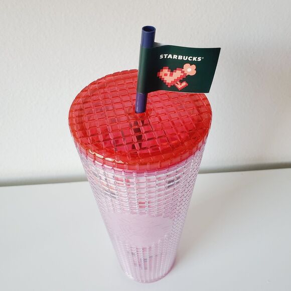 Starbucks 2025 Valentine’s Day Pink Tumbler 24 oz Limited Edition - Picture 3 of 6